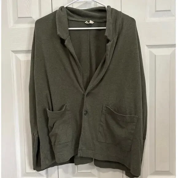 Pact Olive Green Women's Blazer - Picture 2 of 9